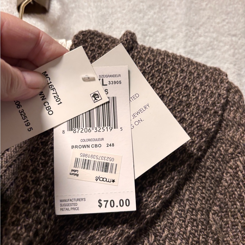 Cozy Brown Cowl Neck Sweater - Picture 3 of 5